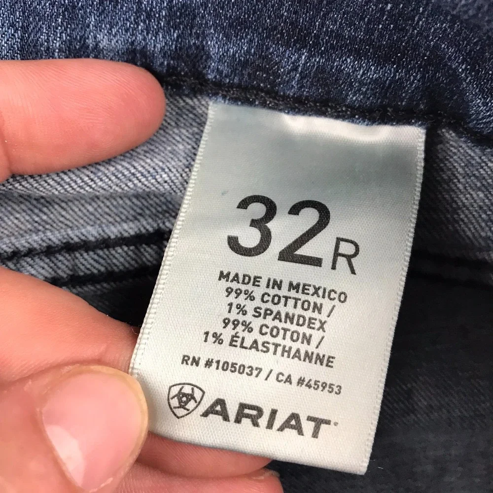 Ariat Trouser Jeans Womens 32 (36x30) Blue Mid Rise Flare Western Cowgirl‎ Rodeo